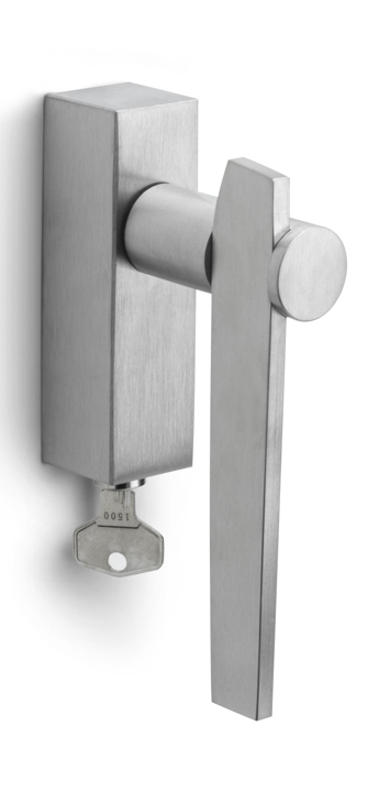 BB100-DKLOCK - L TENSE BB100-DKLOCK locking tilt and turn window handle satin stainless steel left-turning