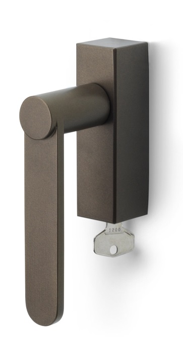 BB103-DKLOCK - L TENSE BB103-DKLOCK locking tilt and turn window handle bronze left-turning