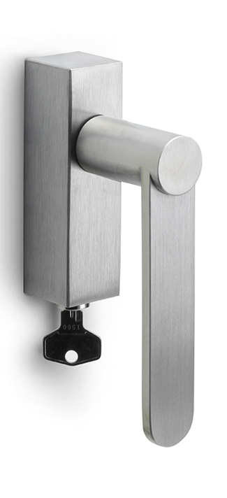BB103-DKLOCK - R TENSE BB103-DKLOCK locking tilt and turn window handle satin stainless steel right-turning
