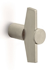 BB25M - solid cabinet knob  satin stainless steel
