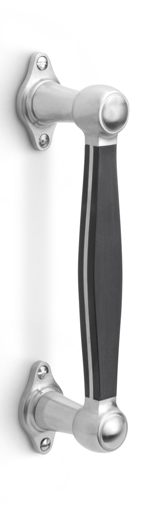 LZ185 - pull handle satin stainless steel/black