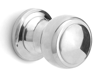 LZ200V - fixed (front) door knob polished stainless steel