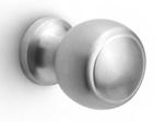 LZ25M - solid cabinet knob  satin stainless steel