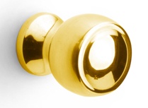 LZ35M - solid cabinet knob  satin stainless steel