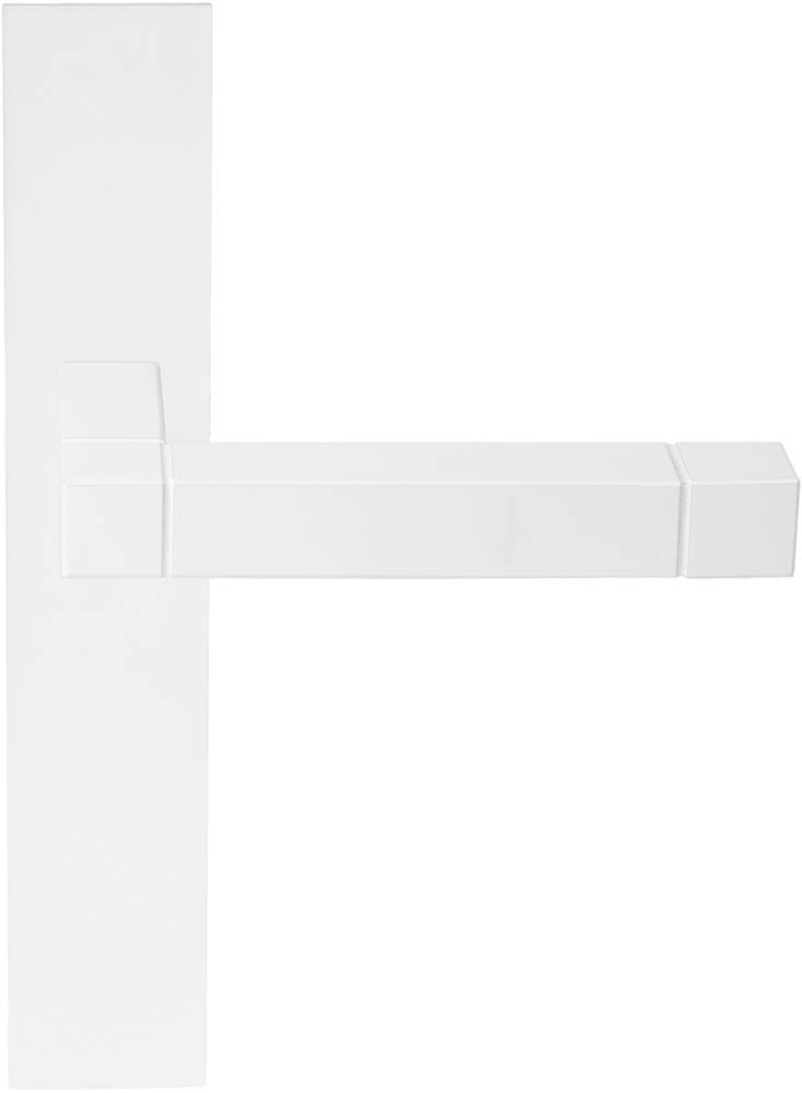 JB100P236SFC - unsprung lever handle on blank plate white