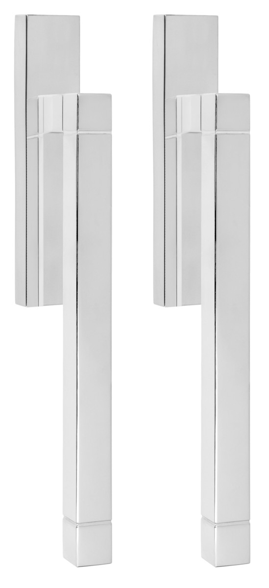 JB230PA - set of lift-up sliding door handles blank polished stainless steel