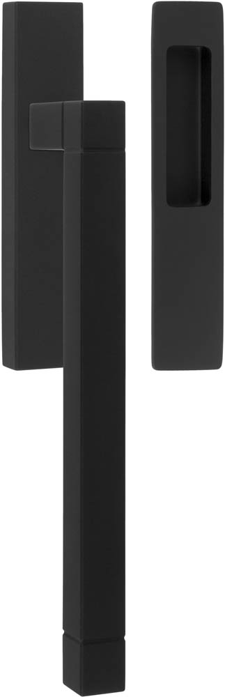 JB230Y - lift-up sliding door handle profile cylinder hole Y69 satin black
