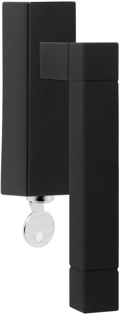 JB100-DKLOCK - R SQUARE JB100-DKLOCK locking tilt and turn window handle satin black right-turning