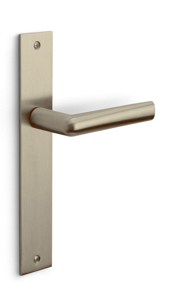 PBI100P236SFC - solid unsprung door handle on blind plate