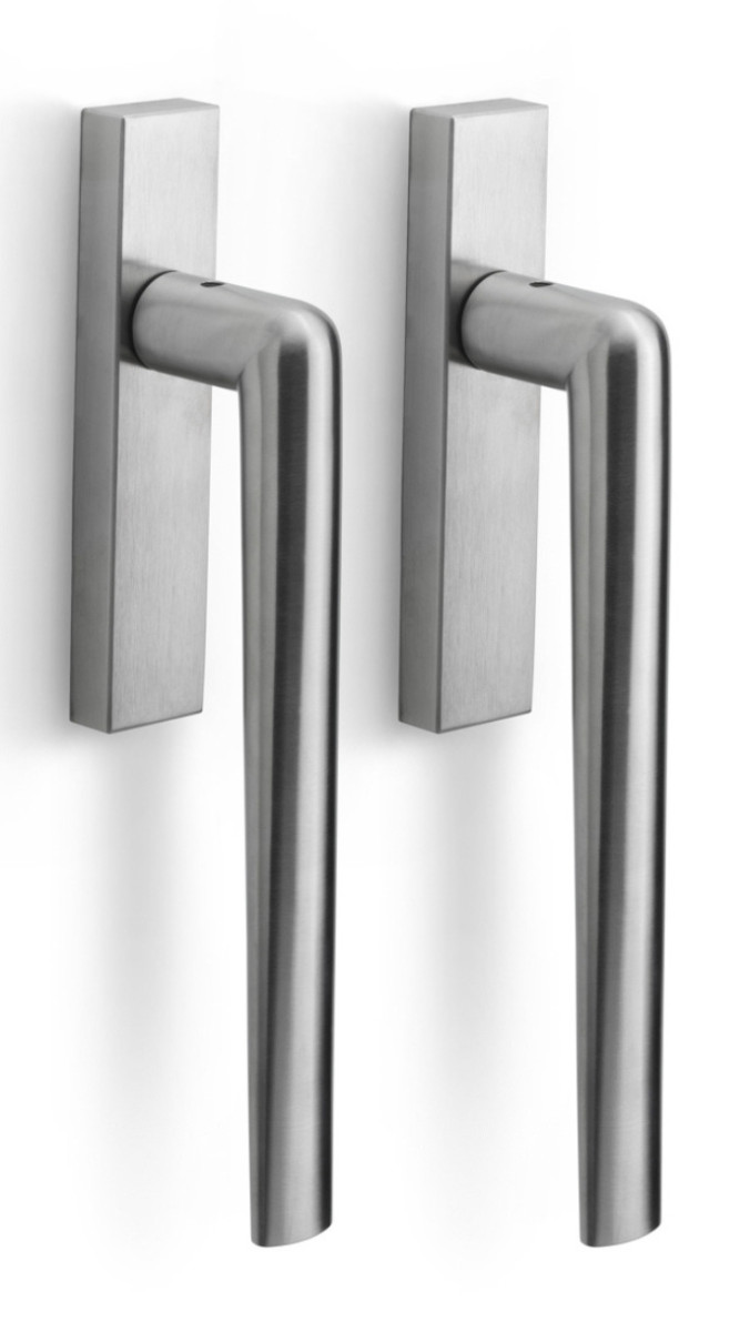PBI230PA - set of lift-up sliding door handles blank satin stainless steel