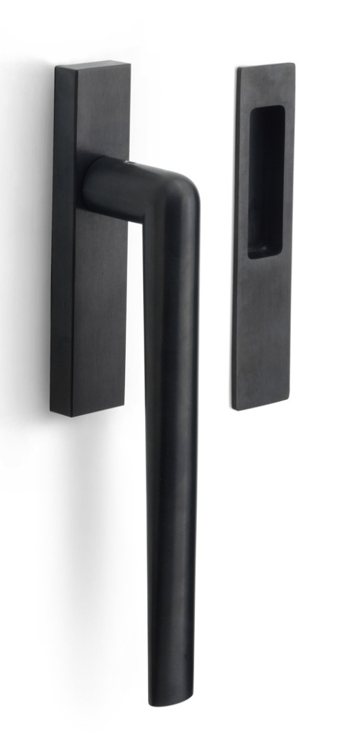 PBI230 - lift-up sliding door handle blank PVD satin black