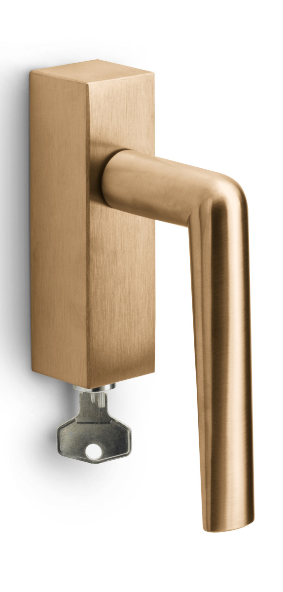 PBI100-DKLOCK - R INC PBI100-DKLOCK locking tilt and turn window handle PVD light bronze right-turning