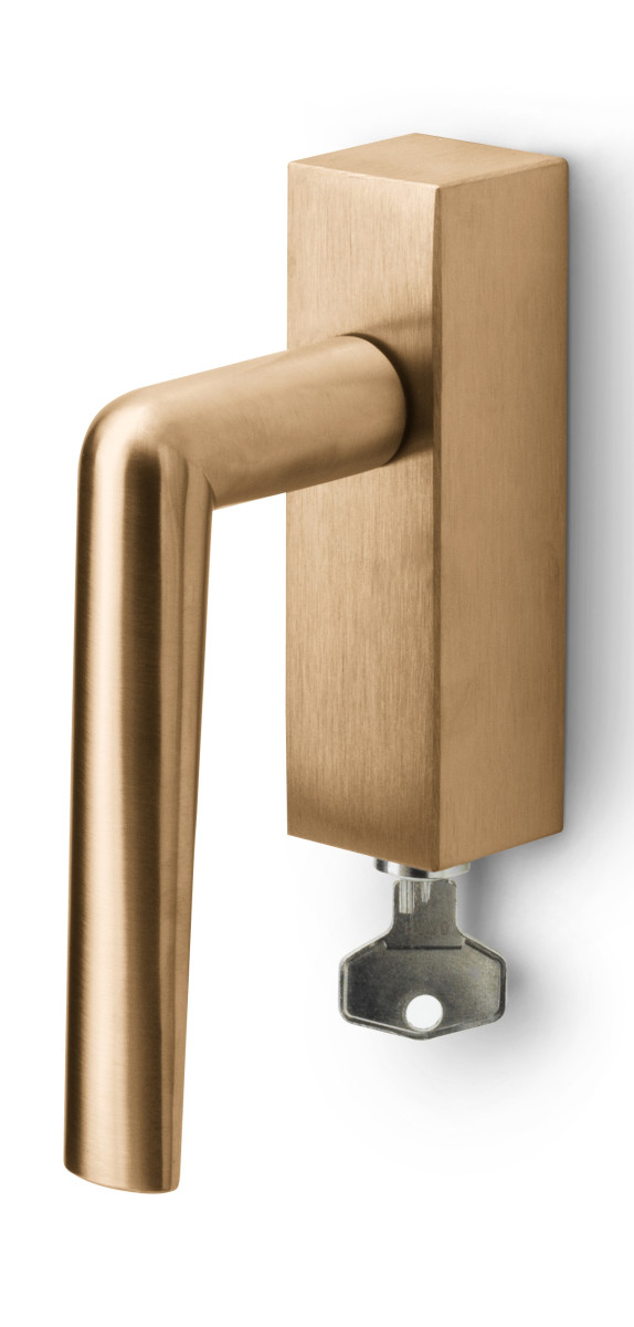 PBI100-DKLOCK - L INC PBI100-DKLOCK locking tilt and turn window handle PVD light bronze left-turning