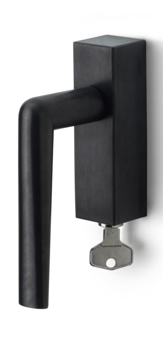 PBI100-DKLOCK - L INC PBI100-DKLOCK locking tilt and turn window handle PVD satin black left-turning