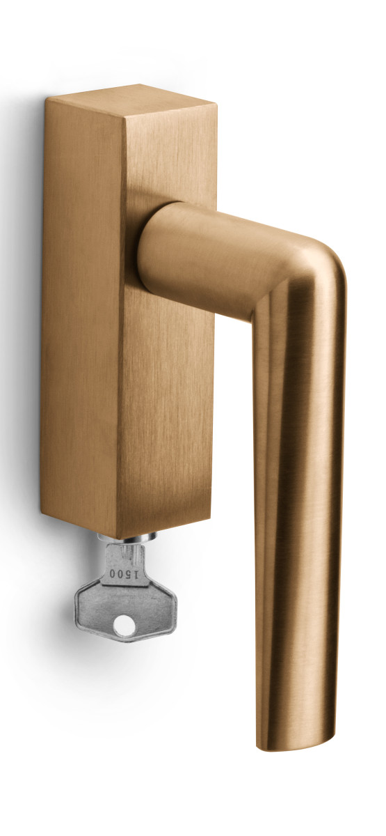 PBI102-DKLOCK - R INC PBI102-DKLOCK locking tilt and turn window handle PVD light bronze right-turning