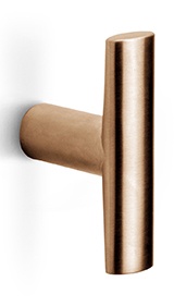 PBI16M - solid cabinet knob  satin stainless steel