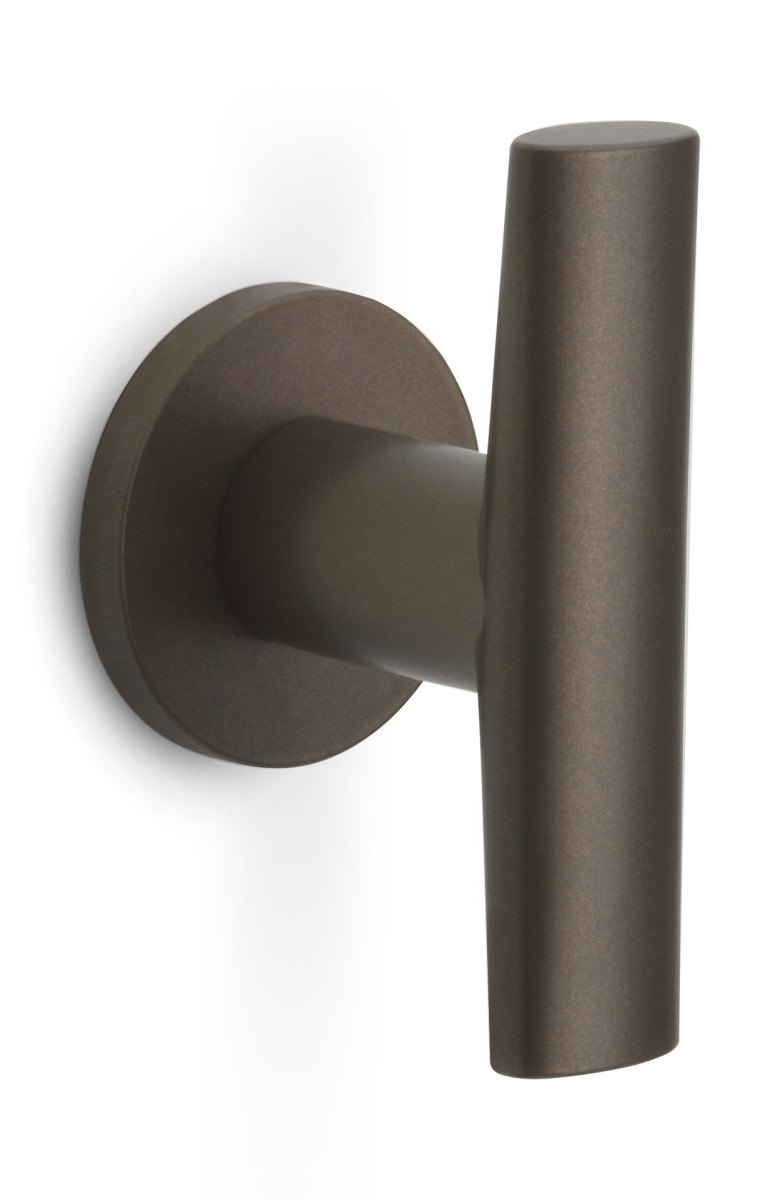 PBI103V53 - solid cabinet knob fixed on rose