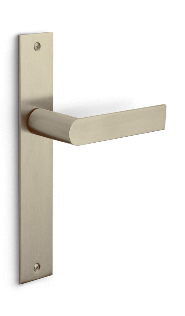 PBA101P236SFC - solid unsprung door handle on blind plate
