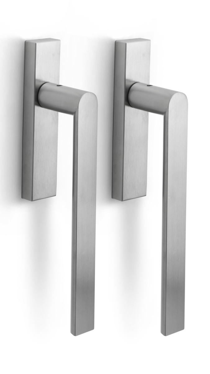 PBA230PAY - set of lift-up sliding door handles profile cylinder hole Y69 satin stainless steel