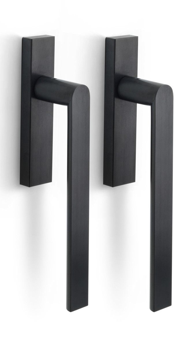 PBA230PA - set of lift-up sliding door handles blank PVD satin black