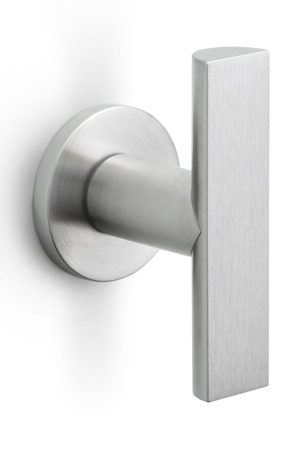 PBA200V - fixed front door knob satin stainless steel