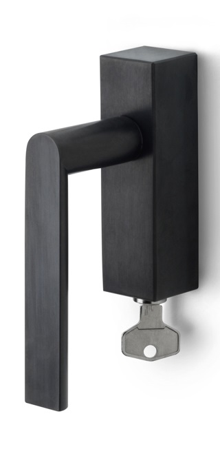 PBA100-DKLOCK - R ARC PBA100-DKLOCK locking tilt and turn window handle PVD satin black right-turning
