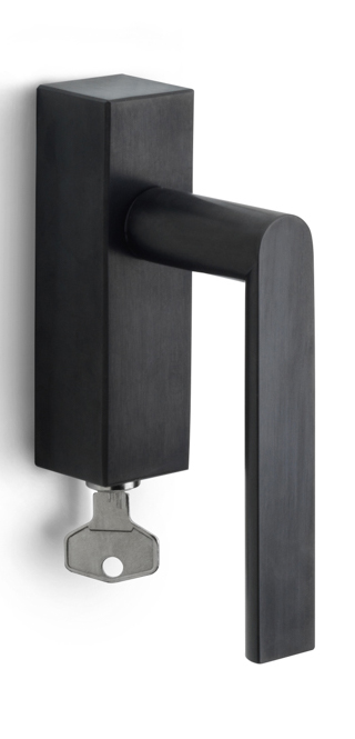 PBA100-DKLOCK - L ARC PBA100-DKLOCK locking tilt and turn window handle PVD satin black left-turning
