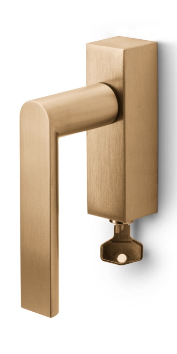 PBA101-DKLOCK - R ARC PBA101-DKLOCK locking tilt and turn window handle PVD light bronze right-turning