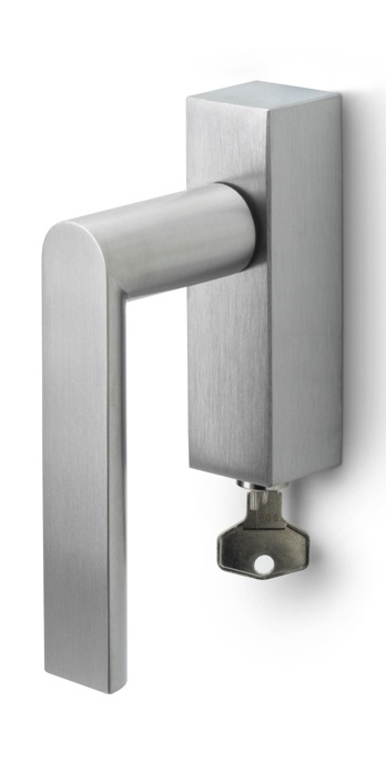PBA101-DKLOCK - R ARC PBA101-DKLOCK locking tilt and turn window handle satin stainless steel right-turning