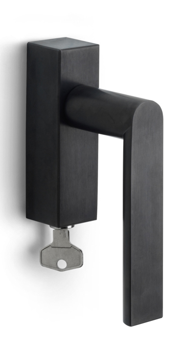 PBA101-DKLOCK - L ARC PBA101-DKLOCK locking tilt and turn window handle PVD satin black left-turning