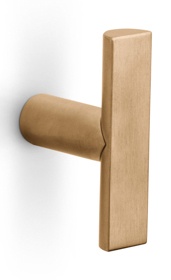 PBA16M - solid cabinet knob PVD champagne