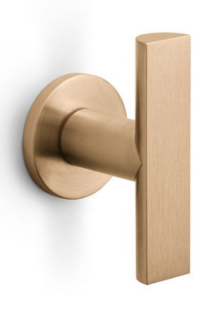 PBA102V/53 - fixed knob on rose PVD light bronze