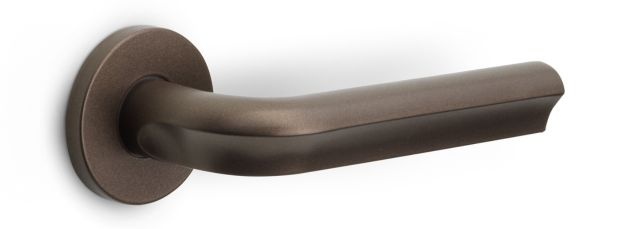 DR103-G - sprung lever handle on rose bronze