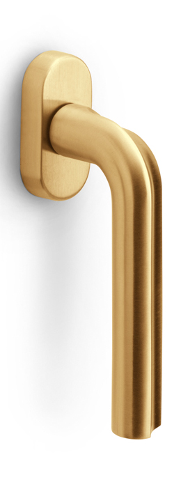 DR100-DK-O - L ECLIPSE DR100-DK-O non-locking tilt and turn window handle PVD satin gold left-turning