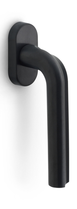 DR100-DK-O - L ECLIPSE DR100-DK-O non-locking tilt and turn window handle PVD satin black left-turning