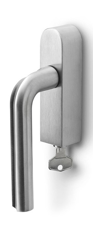 DR100-DKLOCK-O - R ECLIPSE DR100-DKLOCK-O locking tilt and turn window handle satin stainless steel right-turning