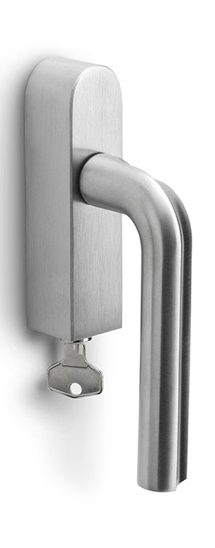DR100-DKLOCK-O - L ECLIPSE DR100-DKLOCK-O locking tilt and turn window handle satin stainless steel left-turning