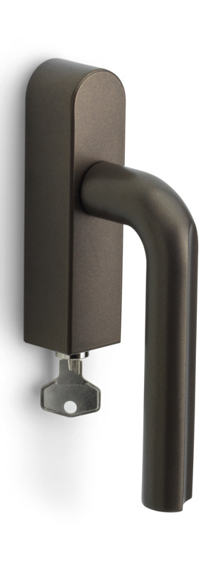 DR101-DKLOCK-O - L ECLIPSE DR101-DKLOCK-O locking tilt and turn window handle bronze left-turning