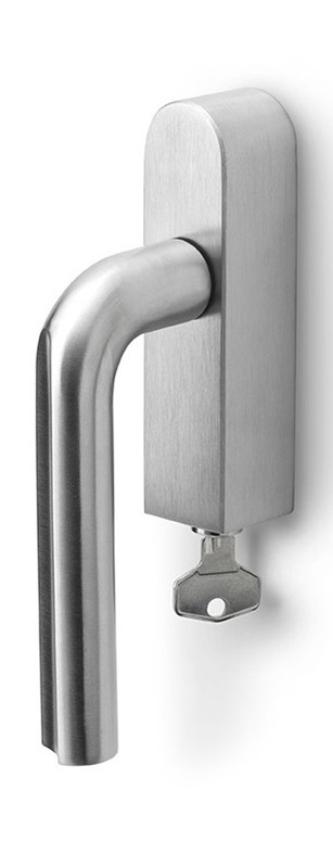 DR101-DKLOCK-O - R ECLIPSE DR101-DKLOCK-O locking tilt and turn window handle satin stainless steel right-turning