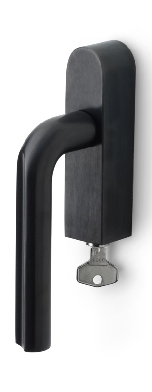 DR101-DKLOCK-O - R ECLIPSE DR101-DKLOCK-O locking tilt and turn window handle PVD satin black right-turning