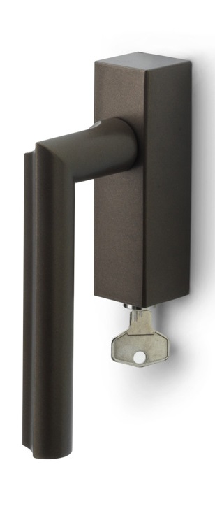 DR102-DKLOCK - R ECLIPSE DR102-DKLOCK locking tilt and turn window handle bronze right-turning