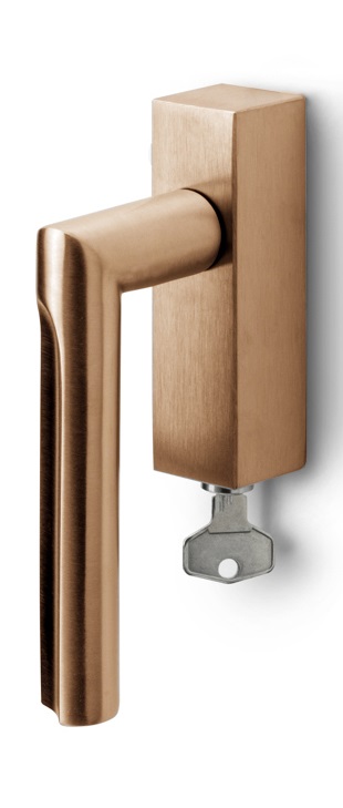 DR103-DKLOCK - R ECLIPSE DR103-DKLOCK locking tilt and turn window handle PVD light bronze right-turning