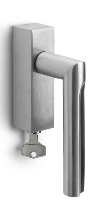 DR103-DKLOCK - L ECLIPSE DR103-DKLOCK locking tilt and turn window handle satin stainless steel left-turning