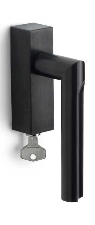 DR103-DKLOCK - L ECLIPSE DR103-DKLOCK locking tilt and turn window handle PVD satin black left-turning