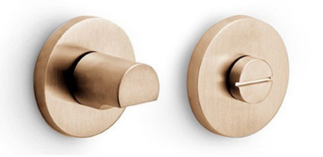 GLWC53-ZI - privacy set incl. 5/6/7/8 mm pin PVD light bronze