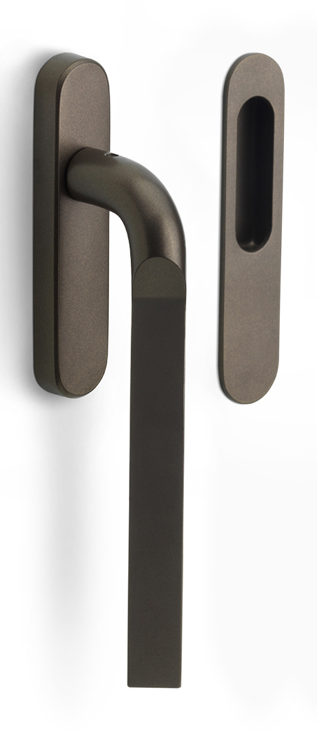 GL230 - lift-up sliding door handle blank bronze