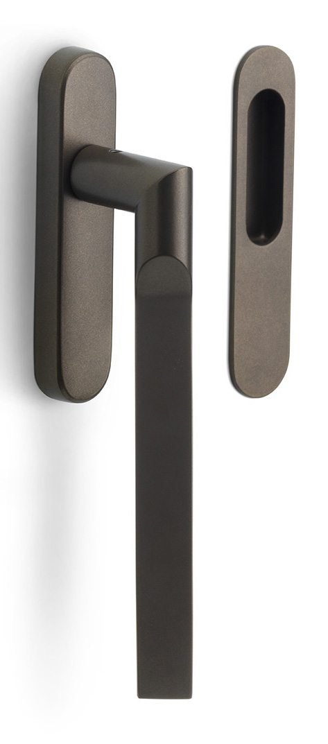 GL231 - lift-up sliding door handle blank bronze