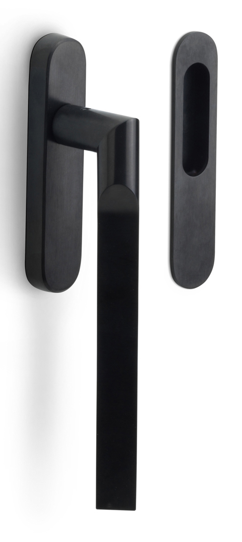 GL231 - lift-up sliding door handle blank PVD satin black