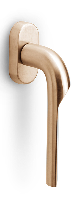 GL100-DK-O - L RIVIO GL100-DK-O non-locking tilt and turn window handle PVD light bronze left-turning