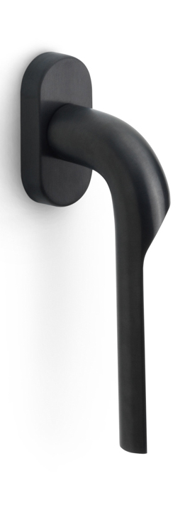 GL100-DK-O - L RIVIO GL100-DK-O non-locking tilt and turn window handle PVD satin black left-turning